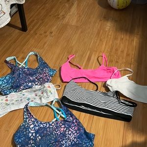 Bra,Large,SO,Pink,Blue ish purple, zebra